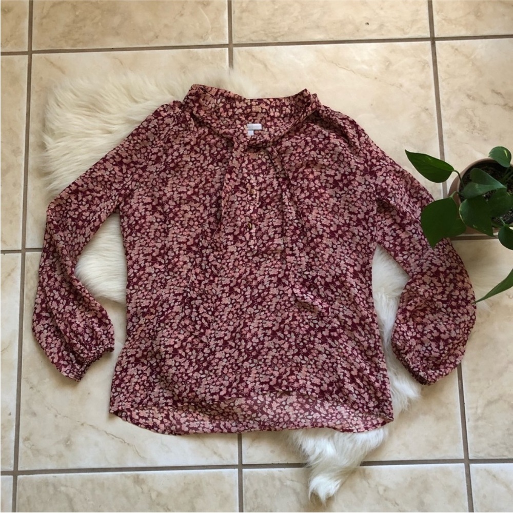 New York & Company Floral Blouse